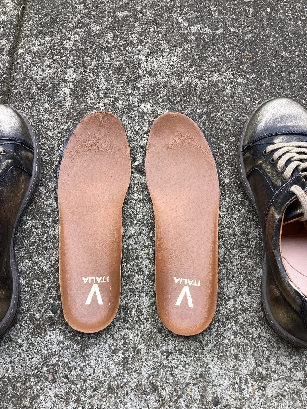 V‎ Italia Genuine Leather Bronze Metallic Comfort Walking Shoes EU 39 US 8.5